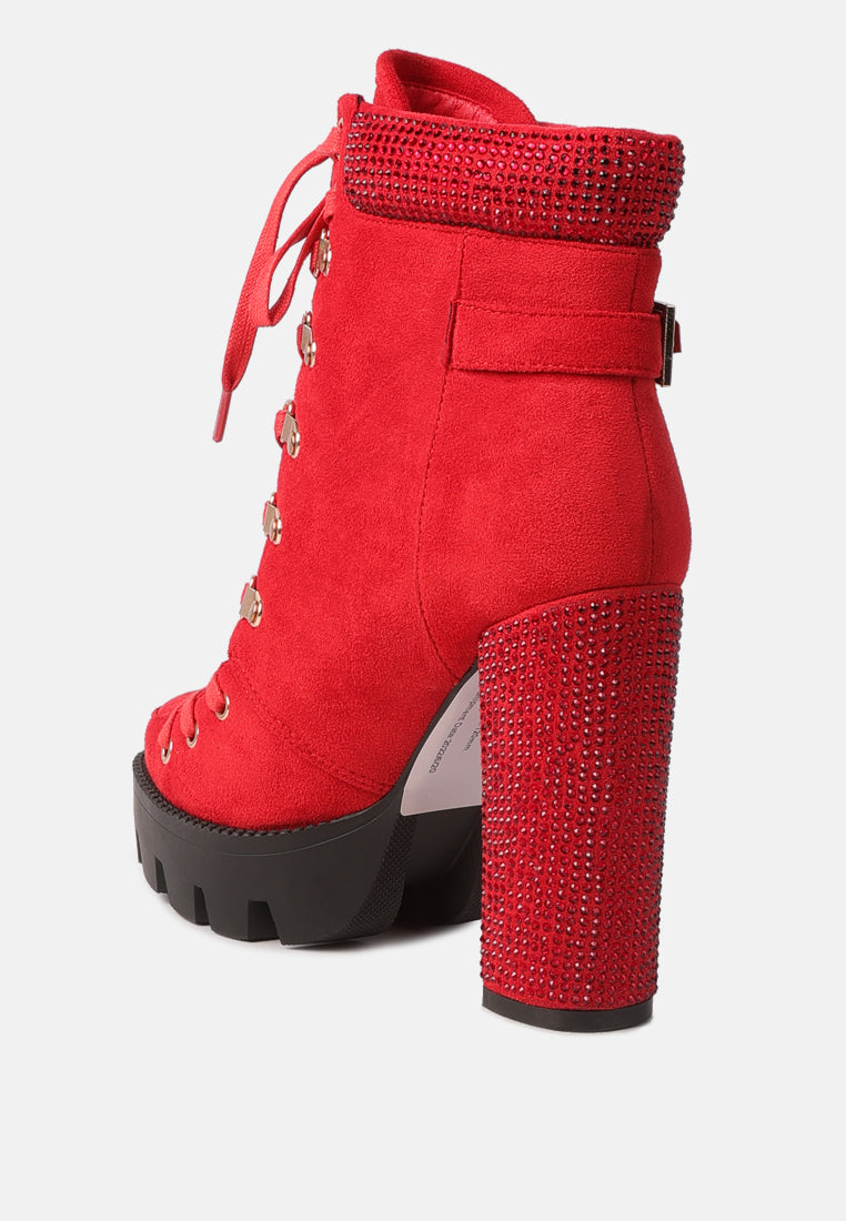 Birch Block Heeled Ankle Boots - Glamourous Grace
