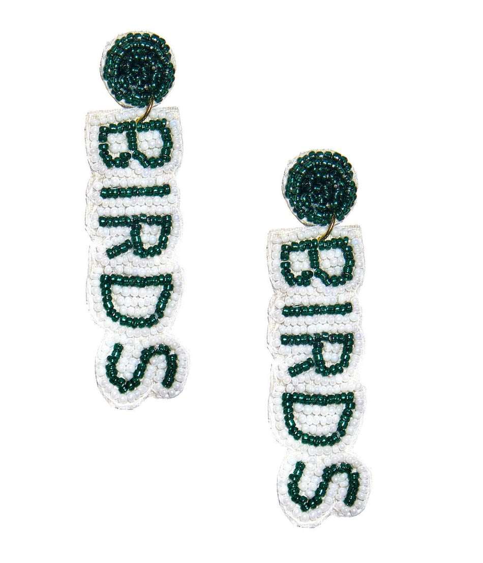 BIRDS Drop  - Fabric Backed Earrings - Glamourous Grace