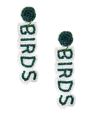 Eagles Drop  - Fabric Backed Earrings - Glamourous Grace