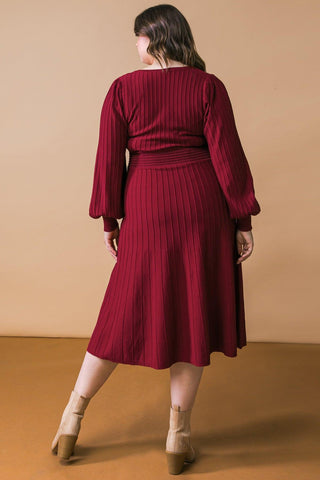 KEEP LOOKING UP SWEATER MIDI DRESS - Glamourous Grace