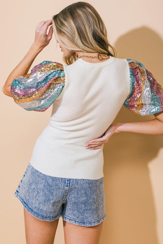 GET CARRIED AWAY SWEATER TOP - Glamourous Grace