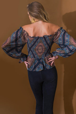 BOHO RAINBOW WOVEN TOP - Glamourous Grace
