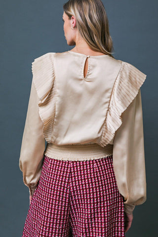 THINK OF ME WOVEN TOP - Glamourous Grace