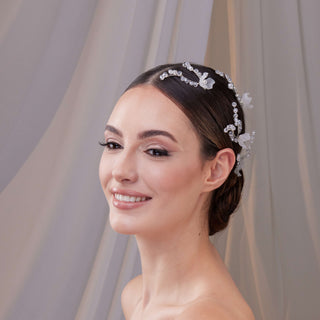 Set of Resin Flower Wedding Hair Pins - Glamourous Grace