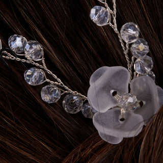 Set of Resin Flower Wedding Hair Pins - Glamourous Grace