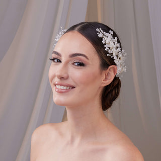 Set of Two Resin Flower Hair Vines - Glamourous Grace