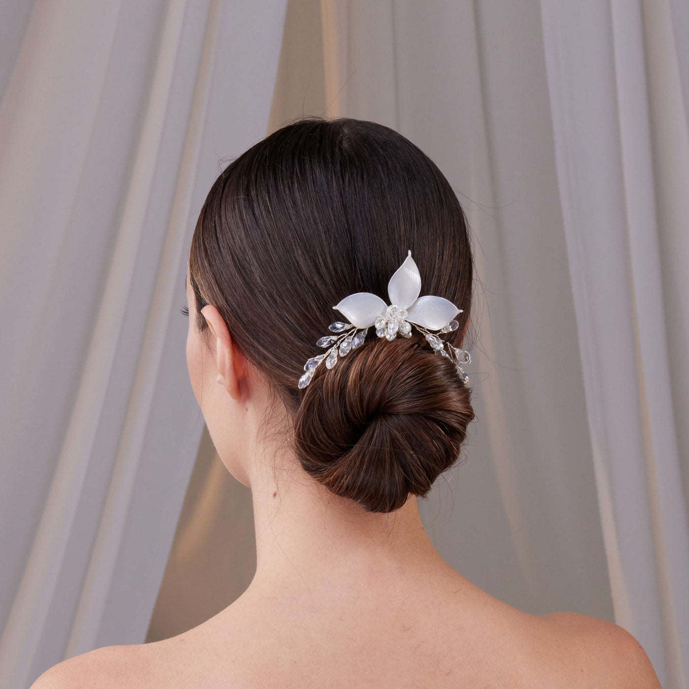 Flower Wedding Hair Comb - Glamourous Grace