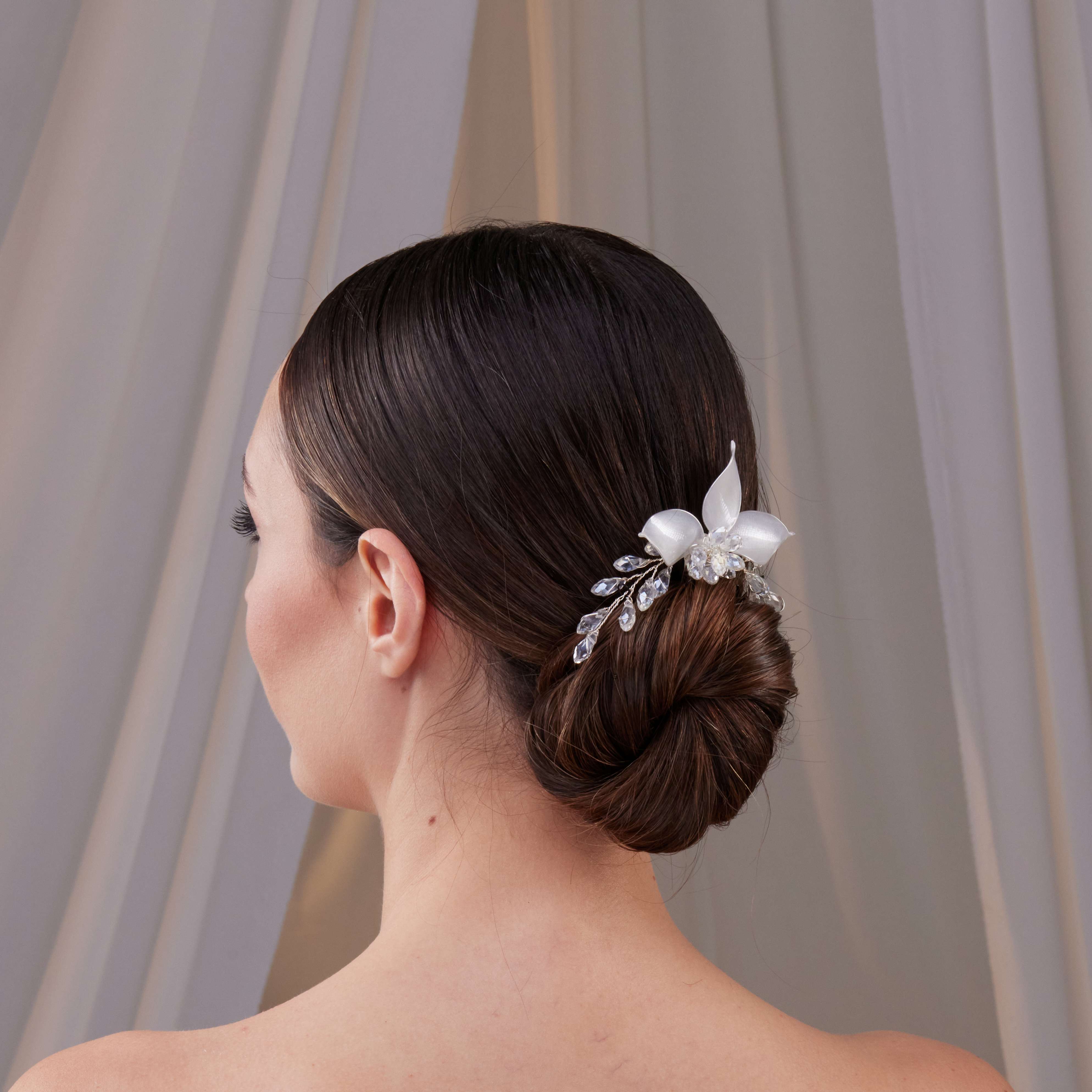 Flower Wedding Hair Comb - Glamourous Grace