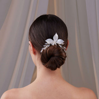 Flower Wedding Hair Comb - Glamourous Grace