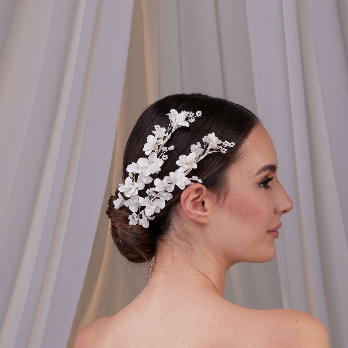 Set of Two Flower Hair Vines - Glamourous Grace