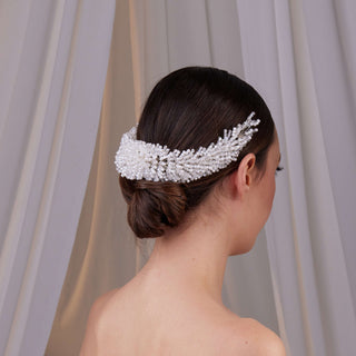 Pearl Bridal Hair Band - Glamourous Grace