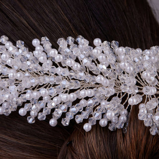 Pearl Bridal Hair Band - Glamourous Grace