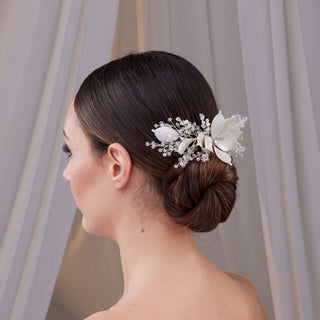 Flower Bridal Hair Comb - Glamourous Grace