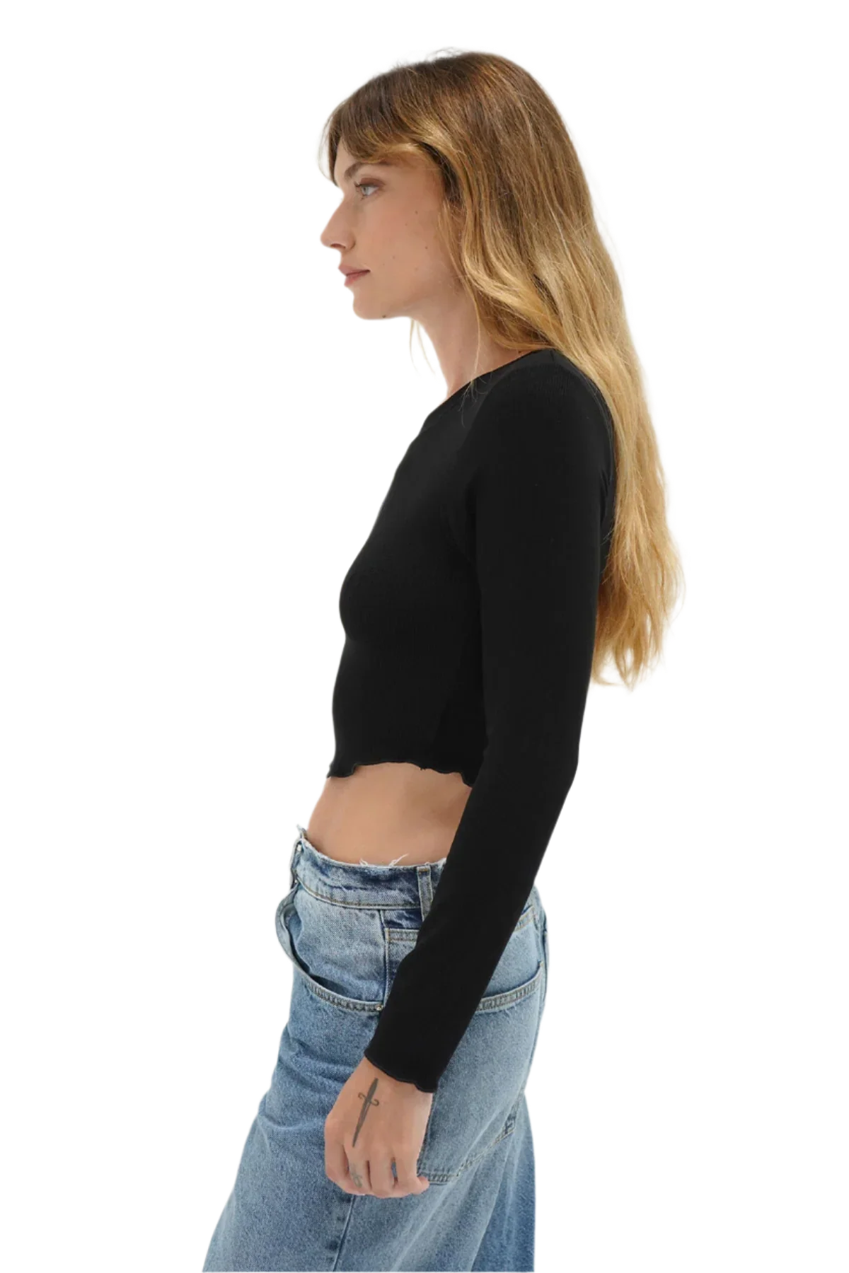 Arya Ribbed Long Sleeve Top