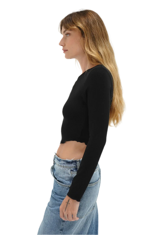 Arya Ribbed Long Sleeve Top - Glamourous Grace