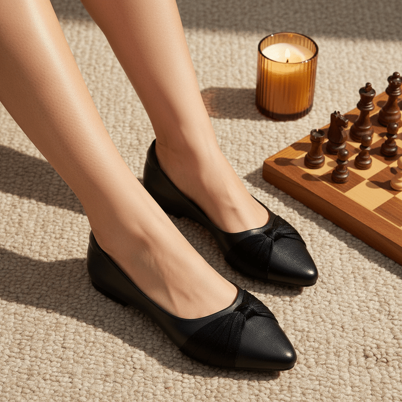 Bruna – Black Ballerinas - Glamourous Grace