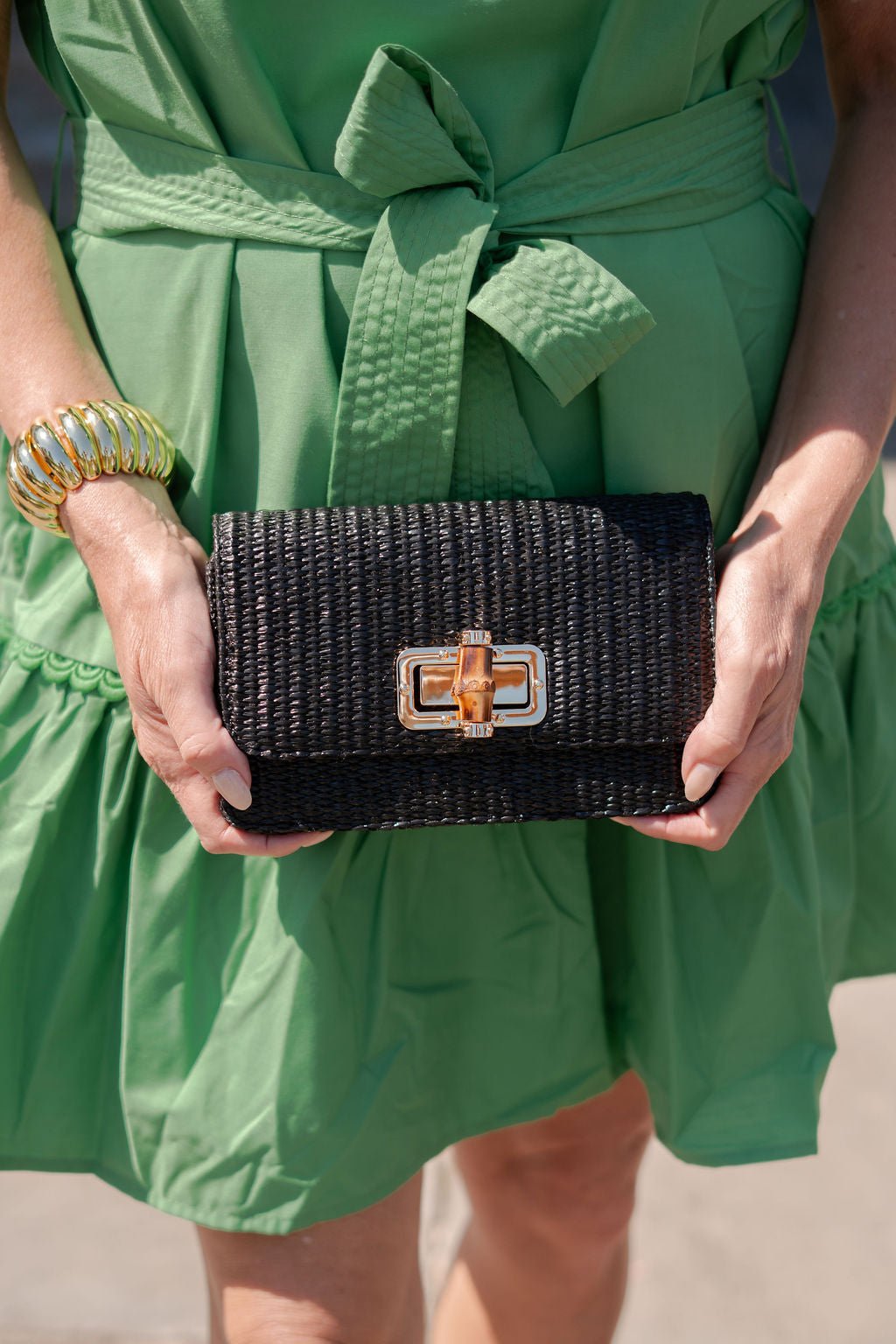 Black Lilly Clutch - Glamourous Grace