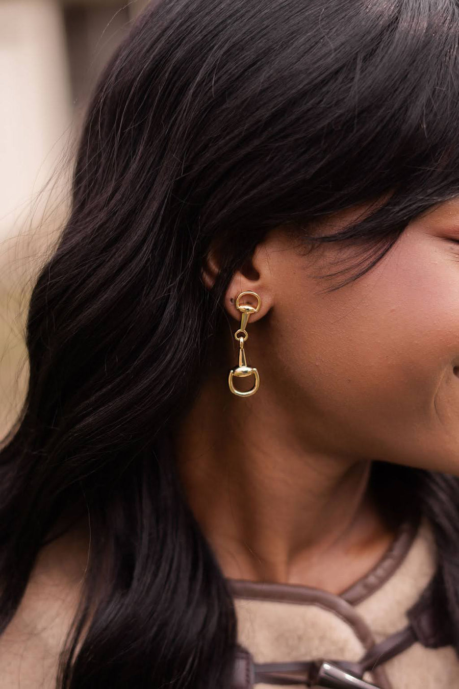 Blair Large Snaffle Bit Earring - Glamourous Grace