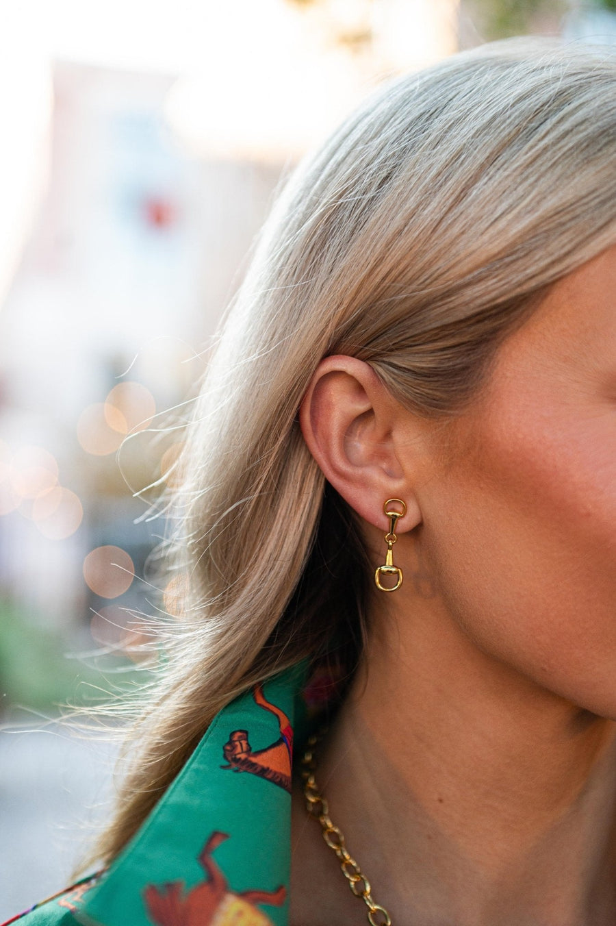 Blair Small Snaffle Bit Earring - Glamourous Grace
