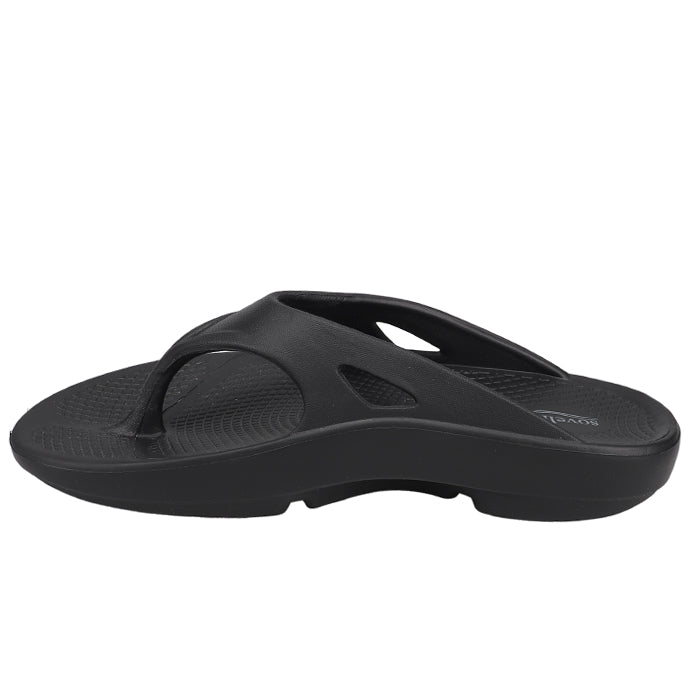 Sovella Active Recovery Sandals Women's PF Thong Black - Glamourous Grace