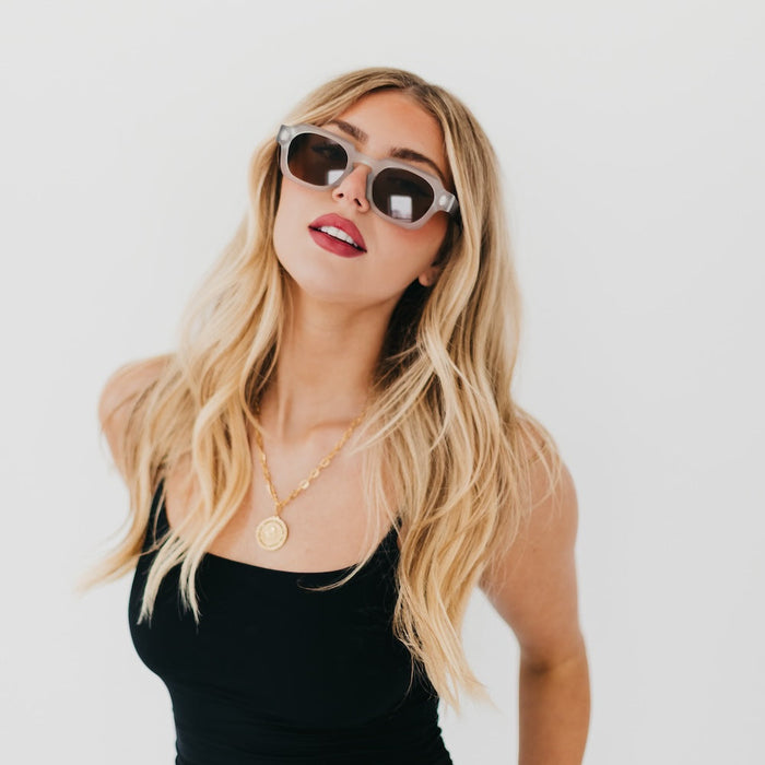 Blocky Square Retro Sunglasses - Glamourous Grace