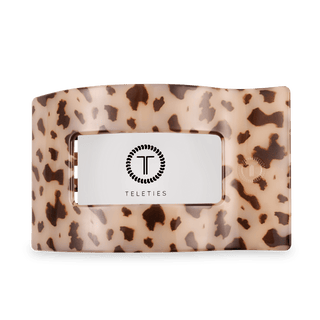Blonde Tortoise Large Flat Rectangle Hair Clip - Glamourous Grace