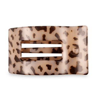 Blonde Tortoise Large Flat Rectangle Hair Clip - Glamourous Grace