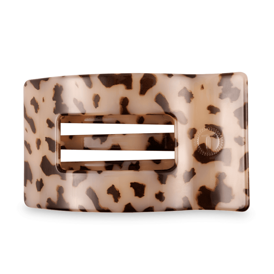 Blonde Tortoise Large Flat Rectangle Hair Clip - Glamourous Grace