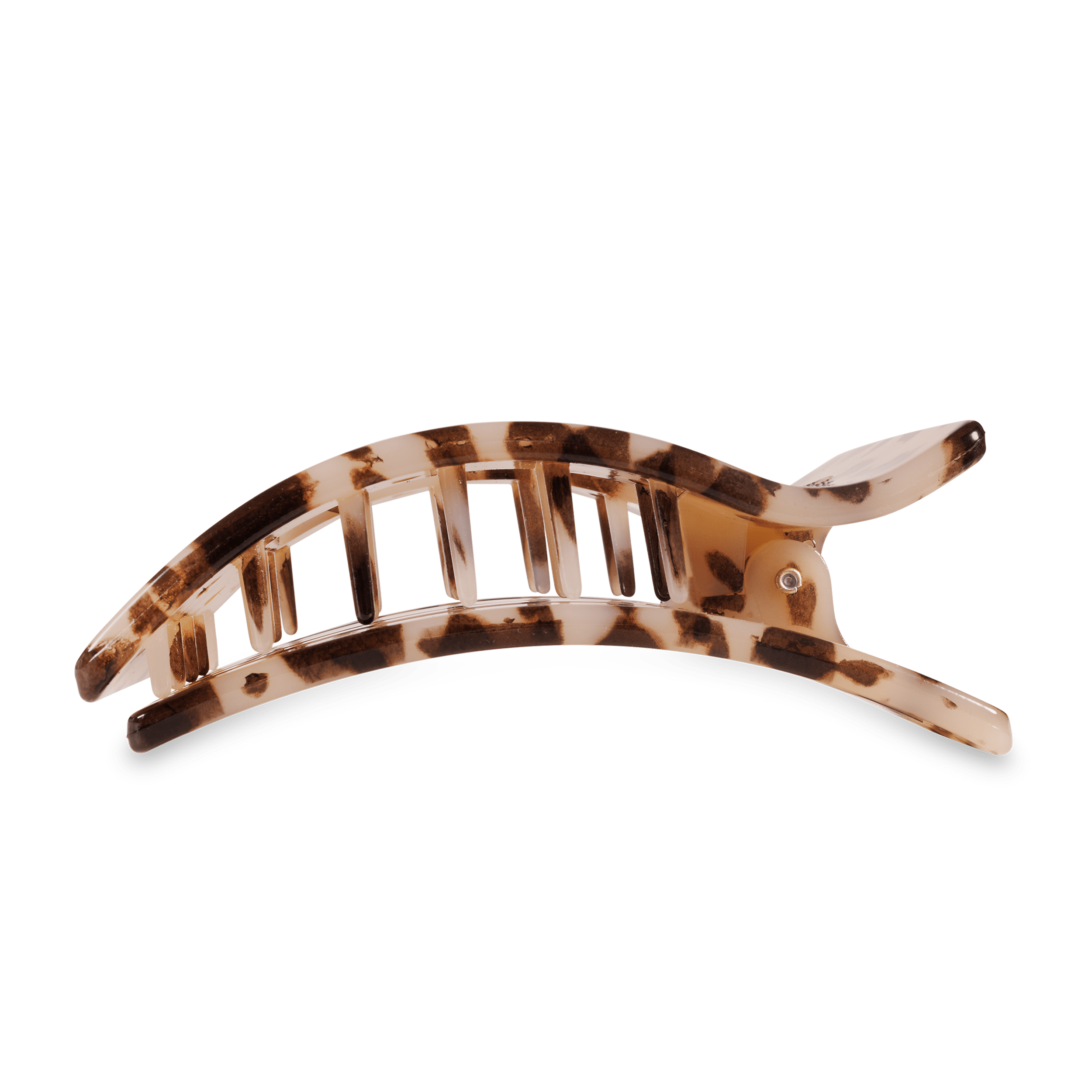 Blonde Tortoise Large Flat Rectangle Hair Clip - Glamourous Grace