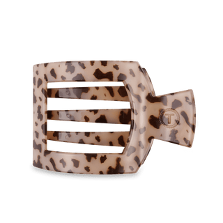 Blonde Tortoise Large Flat Square Hair Clip - Glamourous Grace