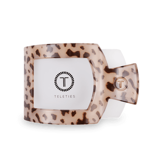 Blonde Tortoise Large Flat Square Hair Clip - Glamourous Grace