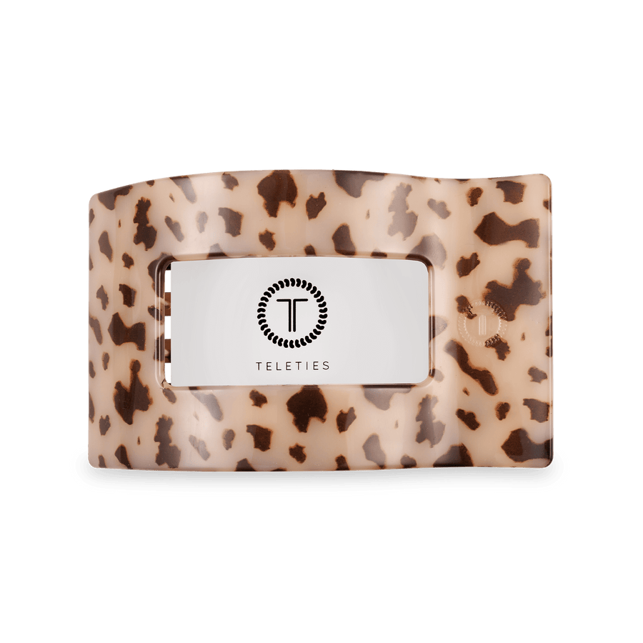 Blonde Tortoise Medium Flat Rectangle Hair Clip - Glamourous Grace