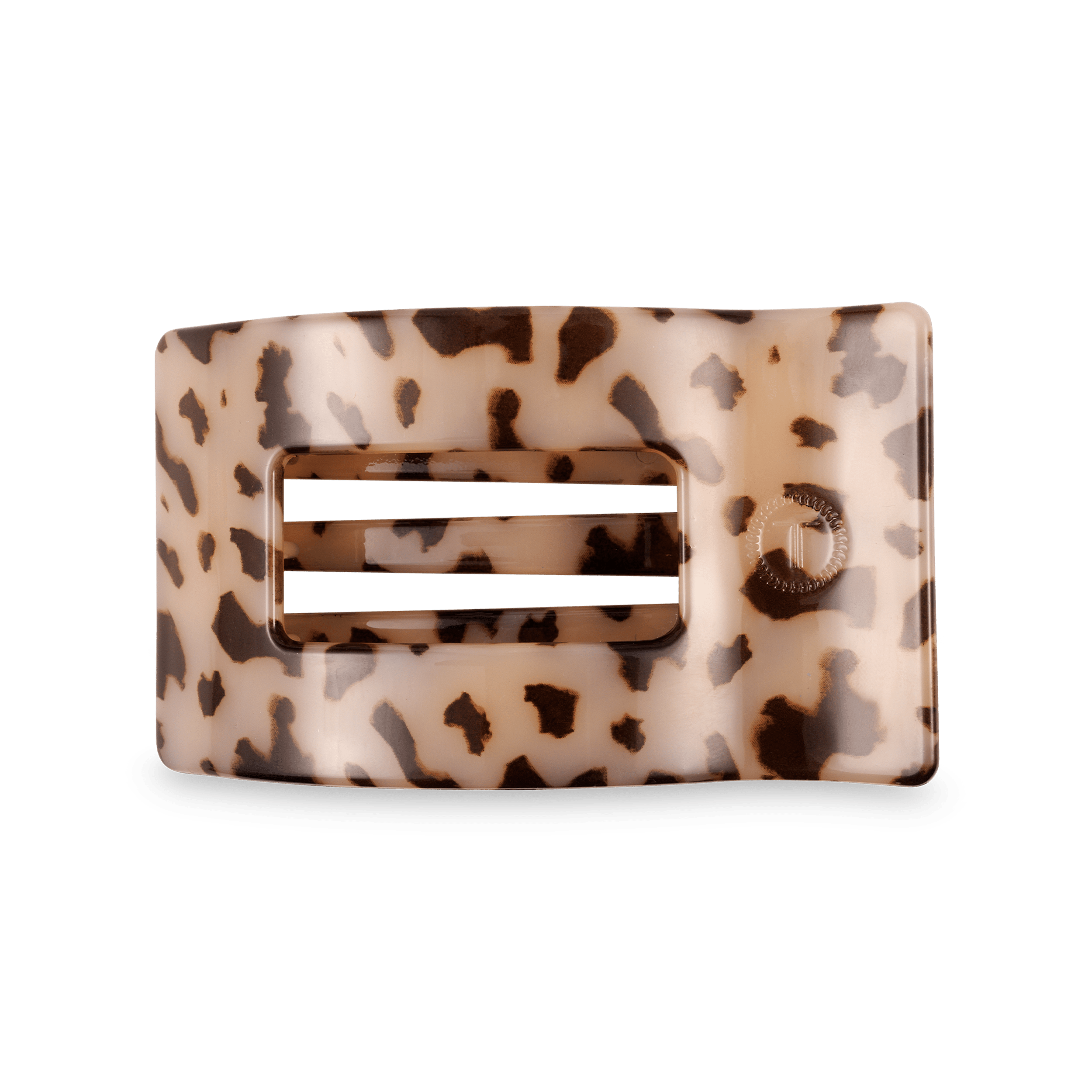 Blonde Tortoise Medium Flat Rectangle Hair Clip - Glamourous Grace