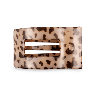 Blonde Tortoise Medium Flat Rectangle Hair Clip - Glamourous Grace