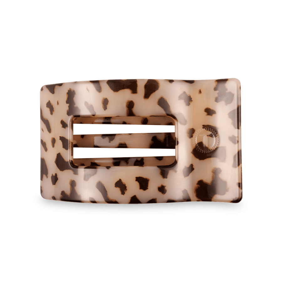 Blonde Tortoise Medium Flat Rectangle Hair Clip - Glamourous Grace