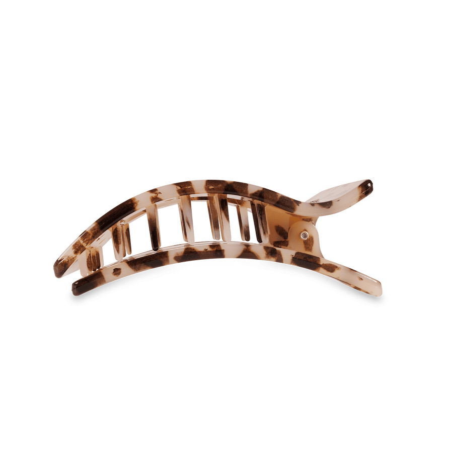 Blonde Tortoise Medium Flat Rectangle Hair Clip - Glamourous Grace