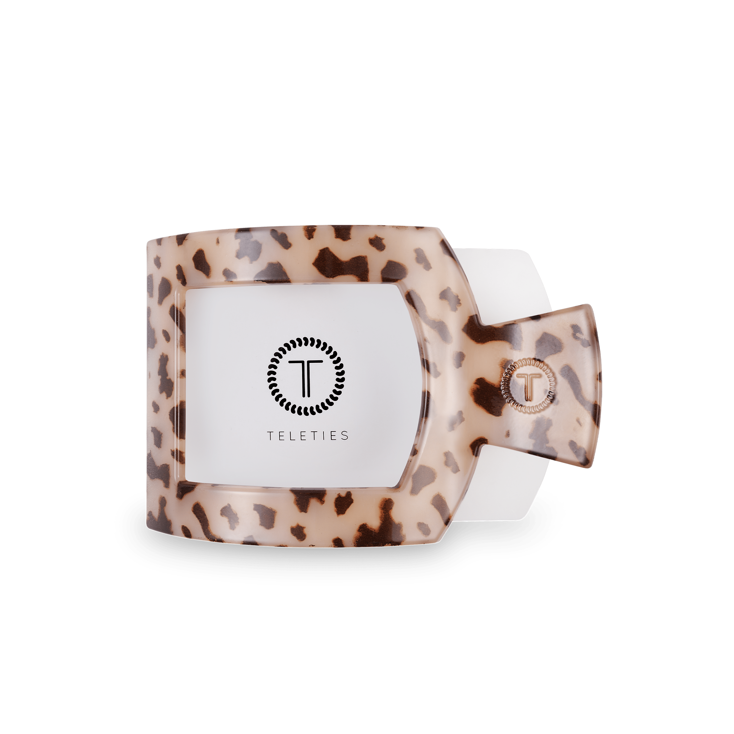 Blonde Tortoise Medium Flat Square Hair Clip - Glamourous Grace