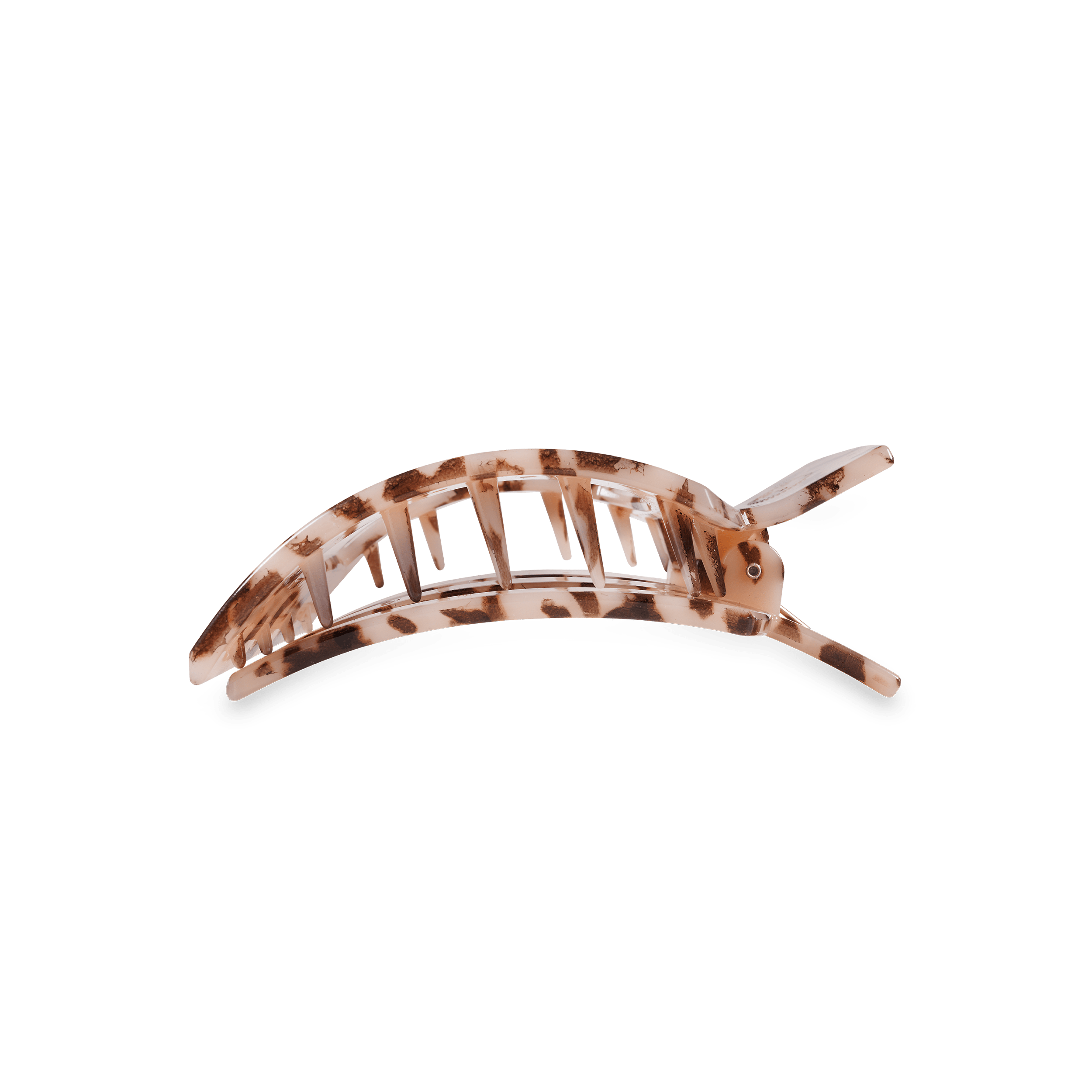 Blonde Tortoise Medium Flat Square Hair Clip - Glamourous Grace