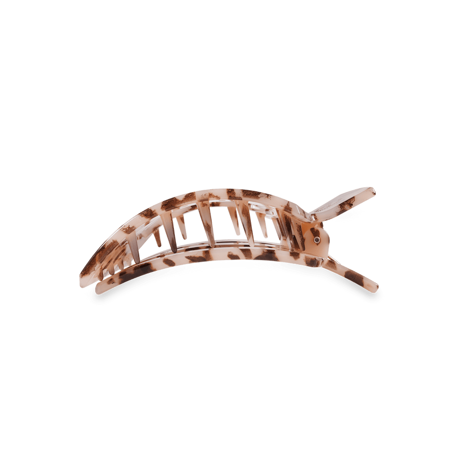 Blonde Tortoise Medium Flat Square Hair Clip - Glamourous Grace