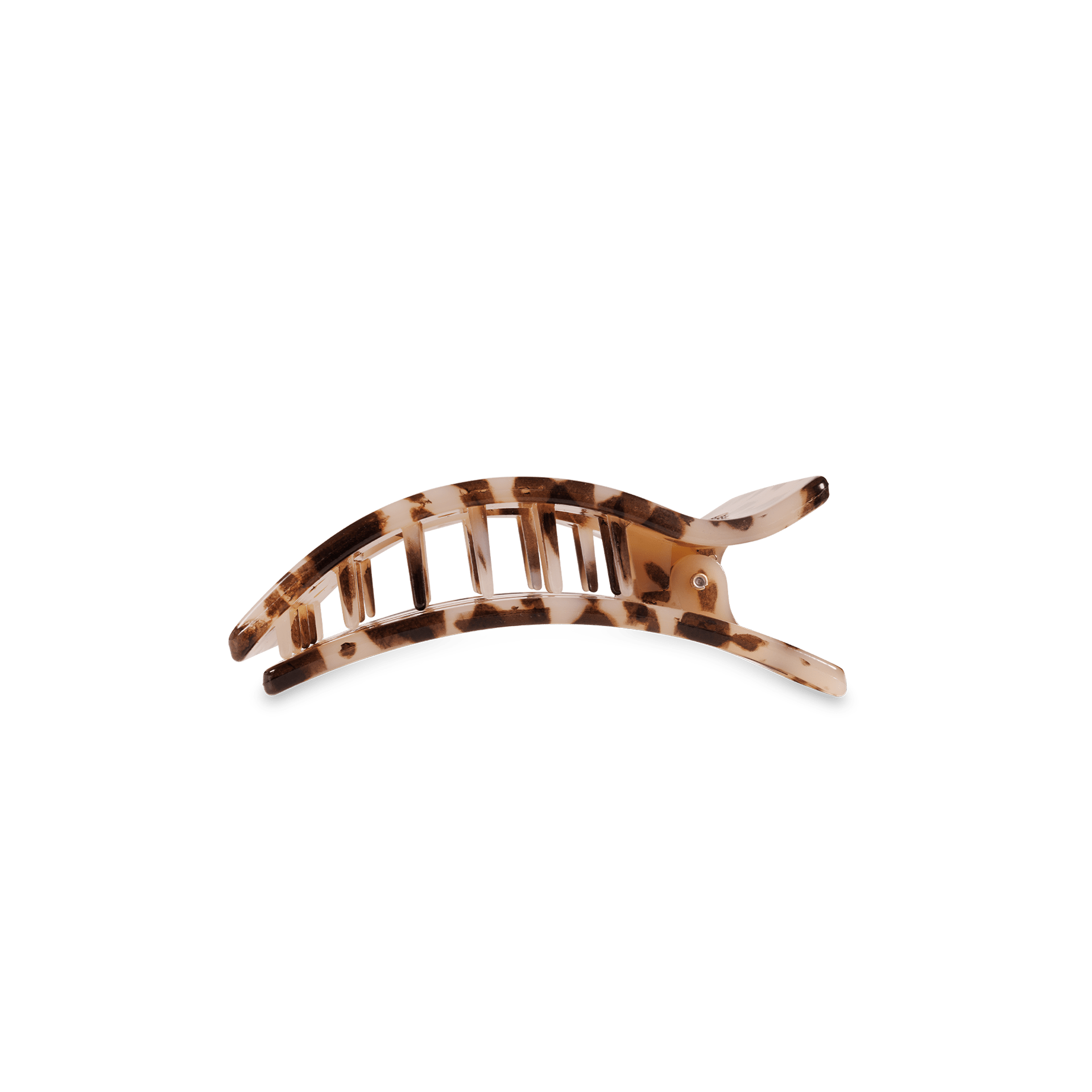 Blonde Tortoise Small Flat Rectangle Hair Clip - Glamourous Grace
