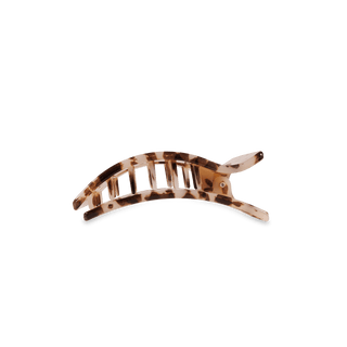 Blonde Tortoise Small Flat Rectangle Hair Clip - Glamourous Grace