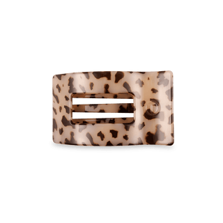Blonde Tortoise Small Flat Rectangle Hair Clip - Glamourous Grace