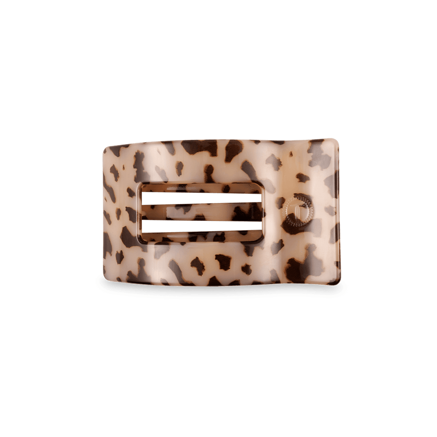 Blonde Tortoise Small Flat Rectangle Hair Clip - Glamourous Grace