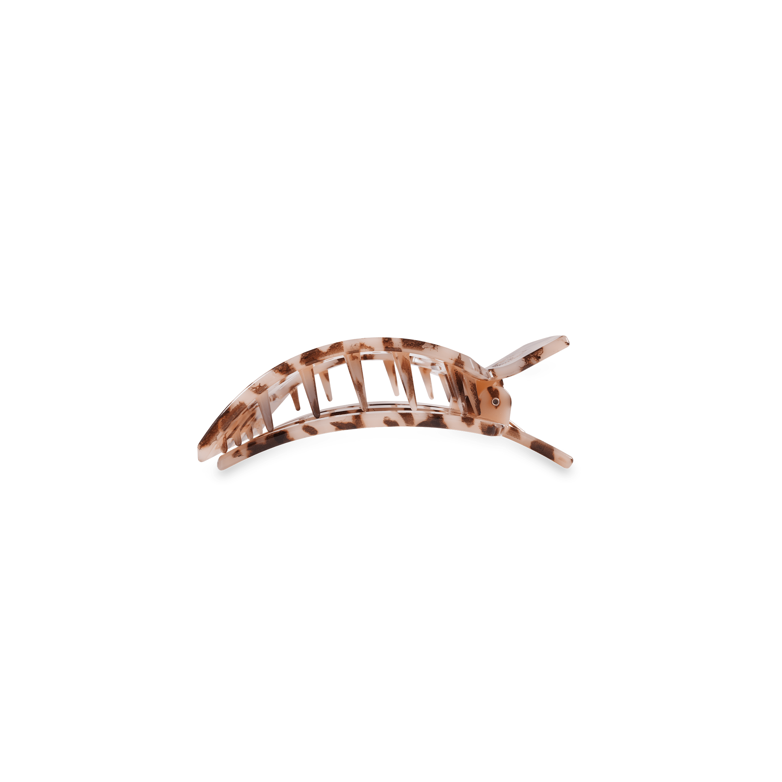 Blonde Tortoise Small Flat Square Hair Clip - Glamourous Grace