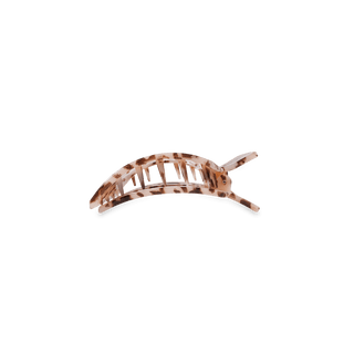 Blonde Tortoise Small Flat Square Hair Clip - Glamourous Grace