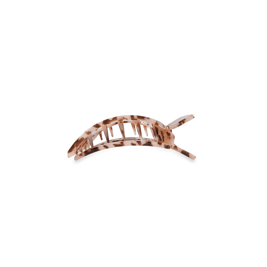 Blonde Tortoise Small Flat Square Hair Clip - Glamourous Grace