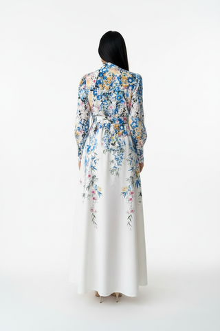 Blue Floral - Back