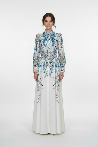 Blue Floral - Front Full Body