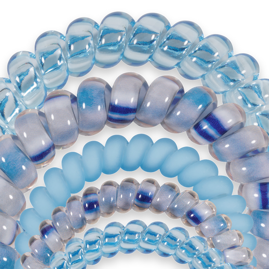 Blue Lagoon Mix Pack Hair Ties - Glamourous Grace