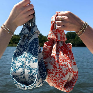 The Palm Beach Blue Handbag - Glamourous Grace